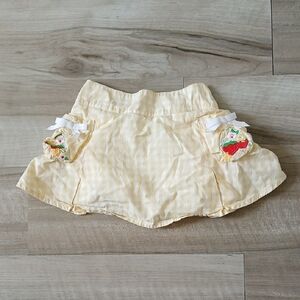 Gymboree Strawberry Farm Gingham Pleat Skort Size 3 Vintage 2006.  (B)